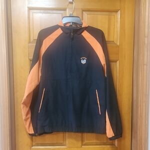 Monterey Club Black/Orange Half-Zip Golf Jacket/Pullover, Men's Size Medium, GUC
